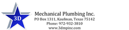 3D Mechanical Plumbing Inc logo